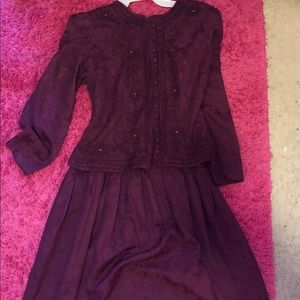 Karin Stevens Purple Dress